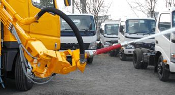放水車搭載高圧ノズル
